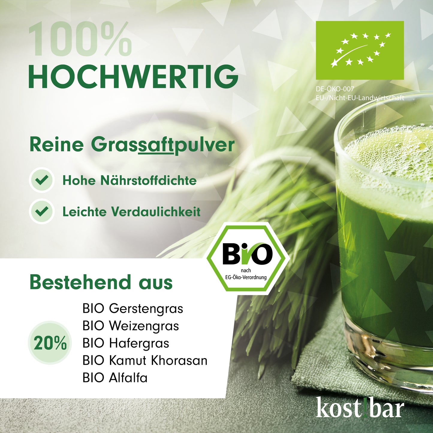 kost!bar BIO Greens Pulver