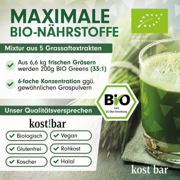 kost!bar BIO Greens Pulver [200g]